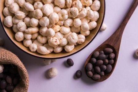 black seeds and popped